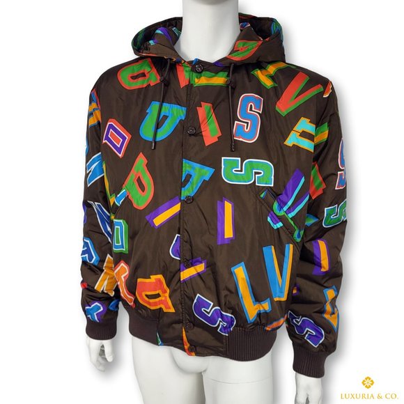 Louis Vuitton, Jackets & Coats, Louis Vuitton X Nba Letters Hooded  Blouson